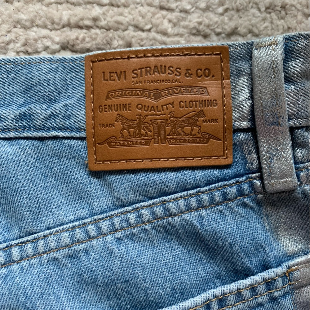 Levi’s XL Baggy Straight Jeans 100% Cotton NWOT Size 27 - Picture 4 of 6